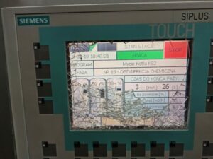 Panel Siemens w szafie sterowniczej – modernizacja stacji CIP mleczarni